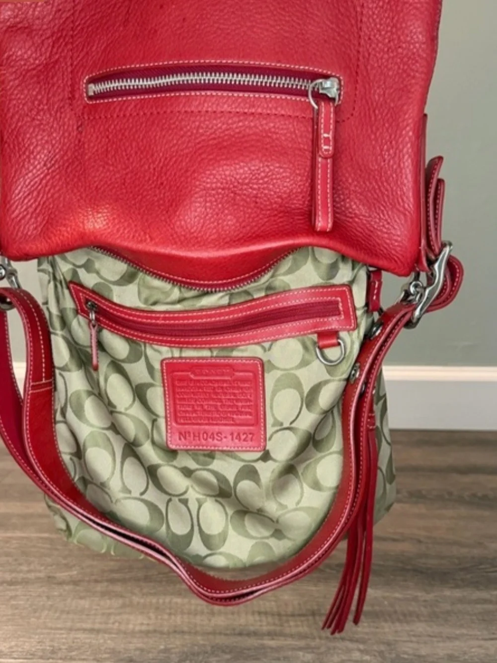 Coach Vintage Legacy Slim Duffle Shoulder Bag with Tassel